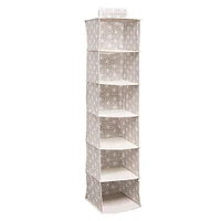 KSP Axis '6-Shelf' Hanging Organizer (Taupe) 30 cm sq. x 127 cm