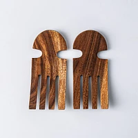 KSP Tala Acacia Wood Salad Server Claws - Set of 2 18 x 8 x 1.5 cm