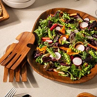 KSP Tala Acacia Wood Salad Server Claws - Set of 2 18 x 8 x 1.5 cm
