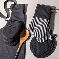 Harman Pantry Chambray Adjustable Apron (Charcoal)
