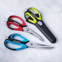 KSP 7-In-1 Multi-Function 9" Multi Purpose Scissors W/Sheath (Asstd.)