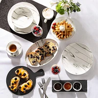 KSP Marble Porcelain Side Plate (White/Grey)