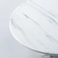 KSP Marble Porcelain Footed Cake Plate (White/Grey