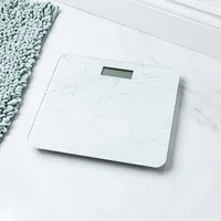 KSP Verra Glass 'Marble' Digital Bathroom Scale (White)