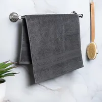 Moda At Home Allure Cotton Hand Towel (Dark Grey)