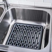 OXO Good Grips Sink Silicone Sink Mat Small (Black/Grey)