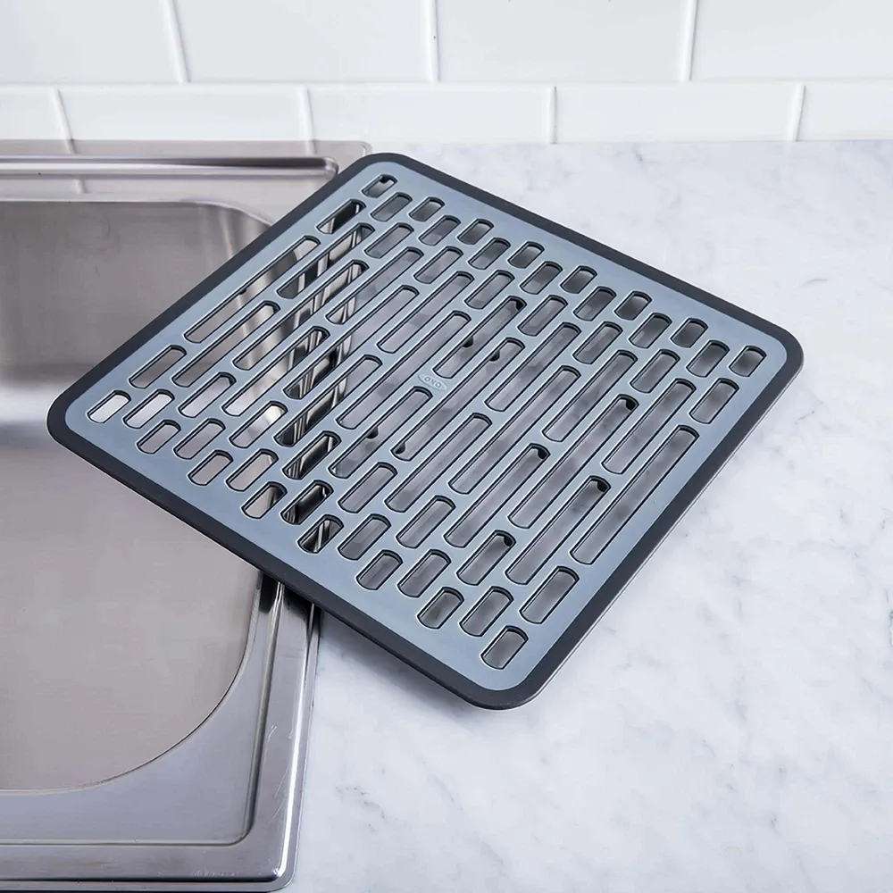 OXO Good Grips Sink Silicone Sink Mat Small (Black/Grey)