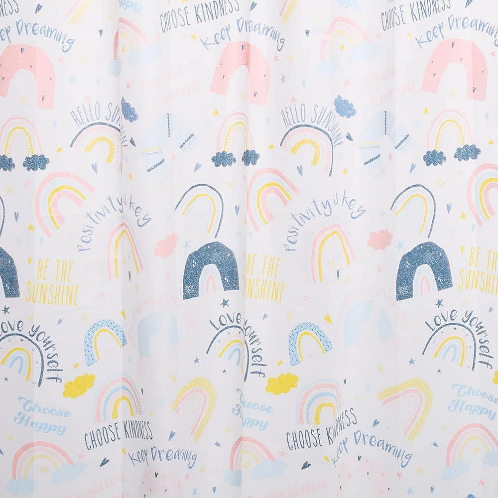 Splash Peva 'Happy Rainbow' Shower Curtain