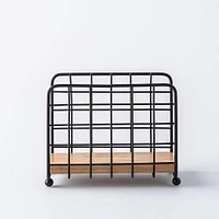 KSP Natura Bamboo & Wire Napkin Holder Verticle (Black/Natural)
