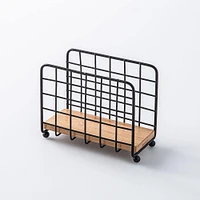 KSP Natura Bamboo & Wire Napkin Holder Verticle (Black/Natural)