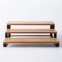 KSP Natura Bamboo & Wire 3-Tier Organizer (Black/Natural)