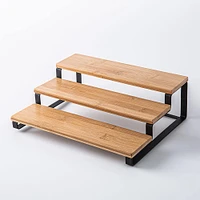 KSP Natura Bamboo & Wire 3-Tier Organizer (Black/Natural)