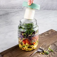 KSP Salad To-Go Glass Salad Mason Jar