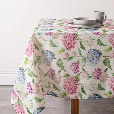 Harman Printed 'Hydrangea' Linen Tablecloth (60x120")