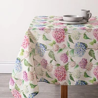 Harman Printed 'Hydrangea' Linen Tablecloth (60x120")