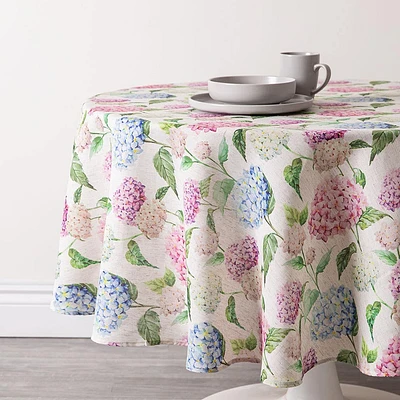 Harman Printed 'Hydrangea' Linen Tablecloth (70" dia.)