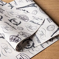 Harman Printed 'Paris Passport' Linen Table Runner (Natural)