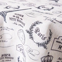 Harman Printed 'Paris Passport' Linen Tablecloth (70" dia.)