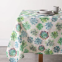 Harman Printed 'Succulent' Linen Tablecloth (60x90")