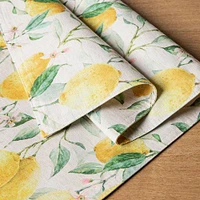 Harman Printed 'Fresh Lemon' Linen Table Runner (Multi Colour)