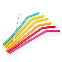 Joie Eco-Friendly 'Silicone' Reusable Drinking Straw - Set of 7