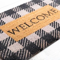 KSP 'Farmhouse Welcome' Coir Doormat (Black/White)