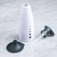 Casabella Sink Sider Soap Dispenser with Funnel (White/Grey)