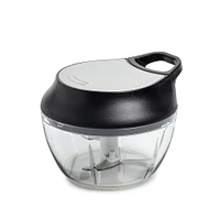 KSP Simple Pull Mini Vegetable Chopper (Black/Stainless Steel)