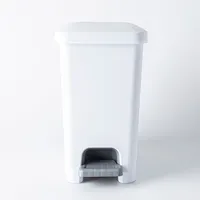 Sterilite Stepon Garbage Can (White)