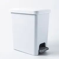 Sterilite Stepon Garbage Can (White)