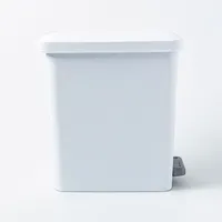 Sterilite Stepon Garbage Can (White)