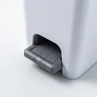 Sterilite Stepon Garbage Can (White)