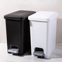 Sterilite Stepon Garbage Can (White)