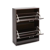 KSP Toby Shoe Cabinet 2-Drawer (Mocha)