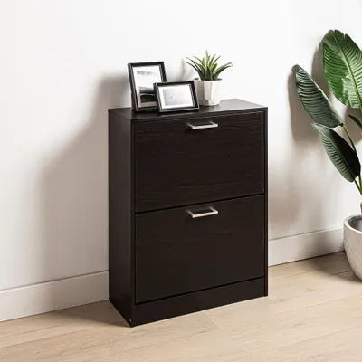 KSP Toby Shoe Cabinet 2-Drawer (Mocha)