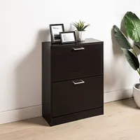 KSP Toby Shoe Cabinet 2-Drawer (Mocha)