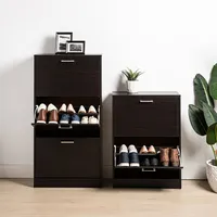 KSP Toby Shoe Cabinet 2-Drawer (Mocha)