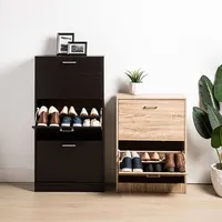 KSP Toby Shoe Cabinet 2-Drawer (Mocha)