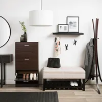 KSP Toby Shoe Cabinet 2-Drawer (Mocha)
