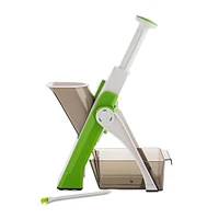 Starfrit Pump 'N' Slice Adjustable Food Cutter (White/Green)