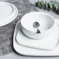 A La Carte 'Bergen' Porcelain Side Plate (White)