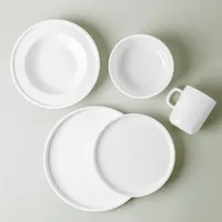 A La Carte 'Bergen' Porcelain Side Plate (White)