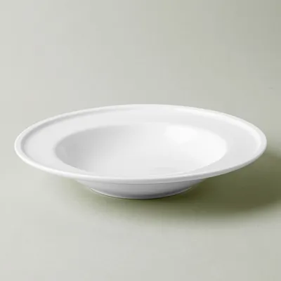 A La Carte 'Bergen' Porcelain Soup and Pasta Plate (White)