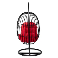 KSP Bali Summer Hanging Chair (Black/Red)