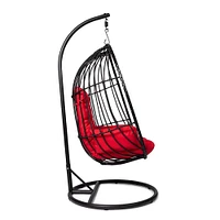 KSP Bali Summer Hanging Chair (Black/Red)