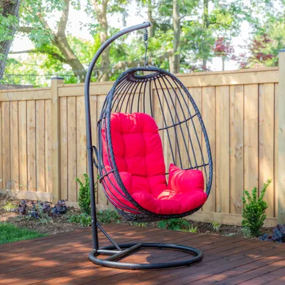 KSP Bali Summer Hanging Chair (Black/Red)