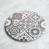 KSP Ceramica 'Spanish Tile' Ceramic Trivet (Grey)