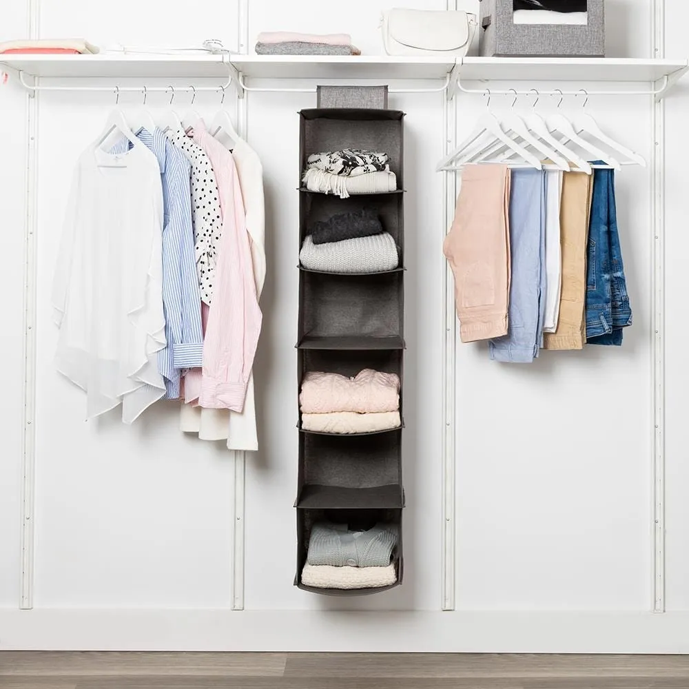 KSP Linea '6-Shelf' Hanging 6-Shelf Org. (Grey) 30 cm sq. x 127 cm