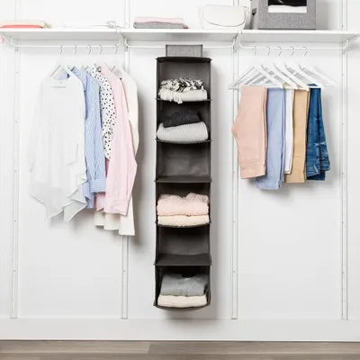 KSP Linea '6-Shelf' Hanging 6-Shelf Org. (Grey) 30 cm sq. x 127 cm