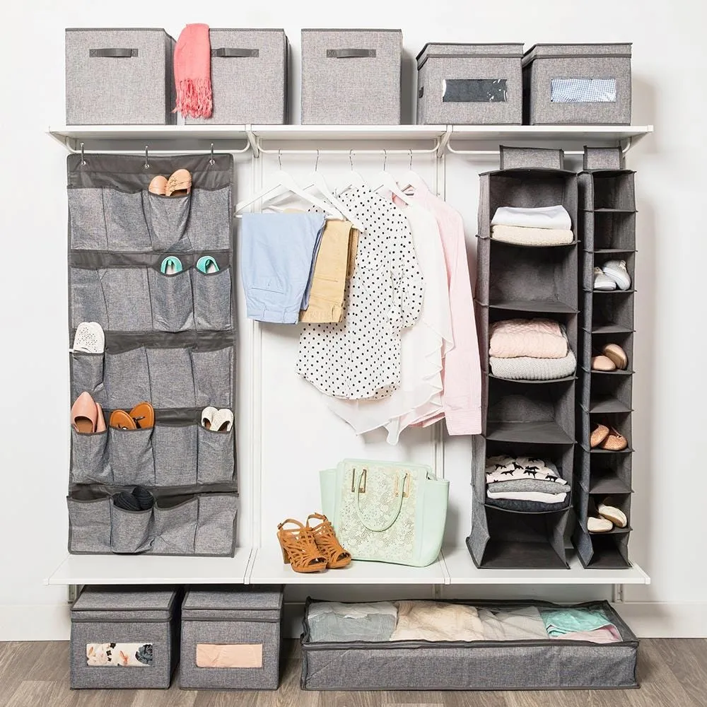 KSP Linea Storage Box with Window (Grey) 30 x 39.5 x 25 cm